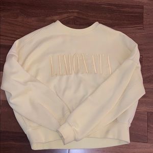 Cropped Yellow Hoodie